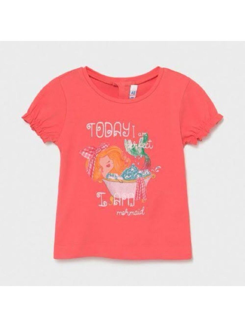 Mayoral Coral Mermaid Graphic Tee